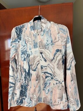 SOFIBELLA UV Feather Tennis Jacket Size M